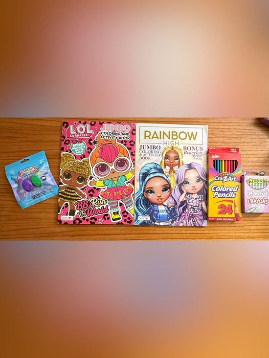 L.O.L. Surprise! Other - LOL Surprise Dolls and Rainbow High Jumbo Coloring book SQUISHY BUNDLE